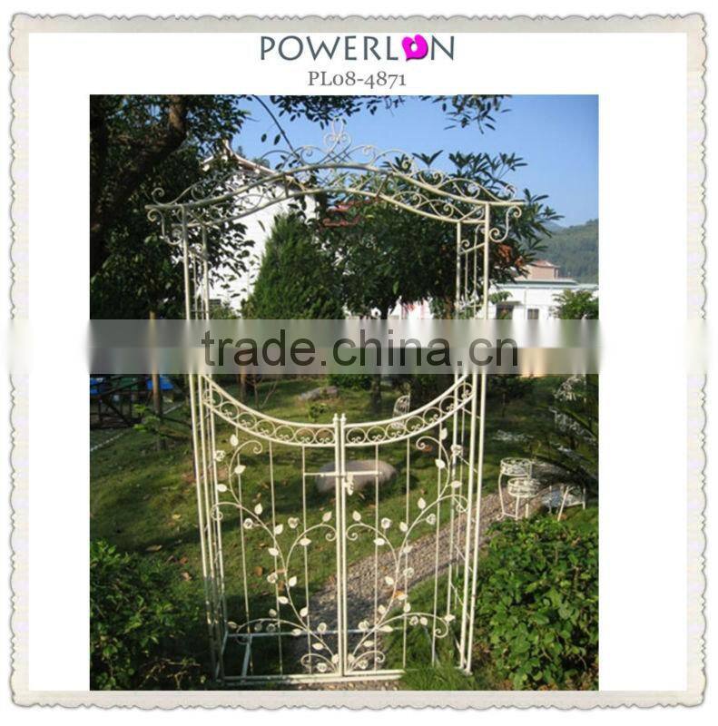 2015 antique wrought iron patio white metal pergola