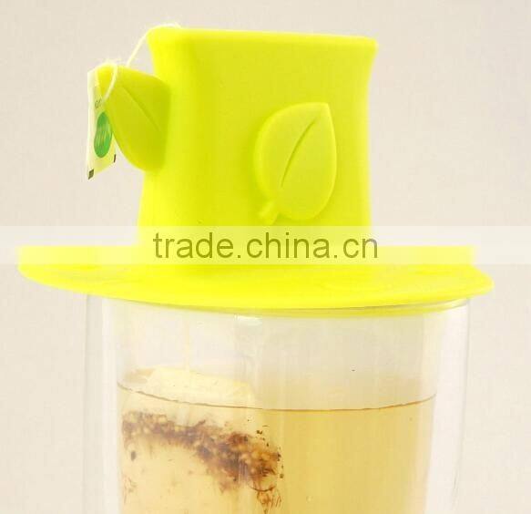 Silicone Tea Bag Squeezer & Cup Lid