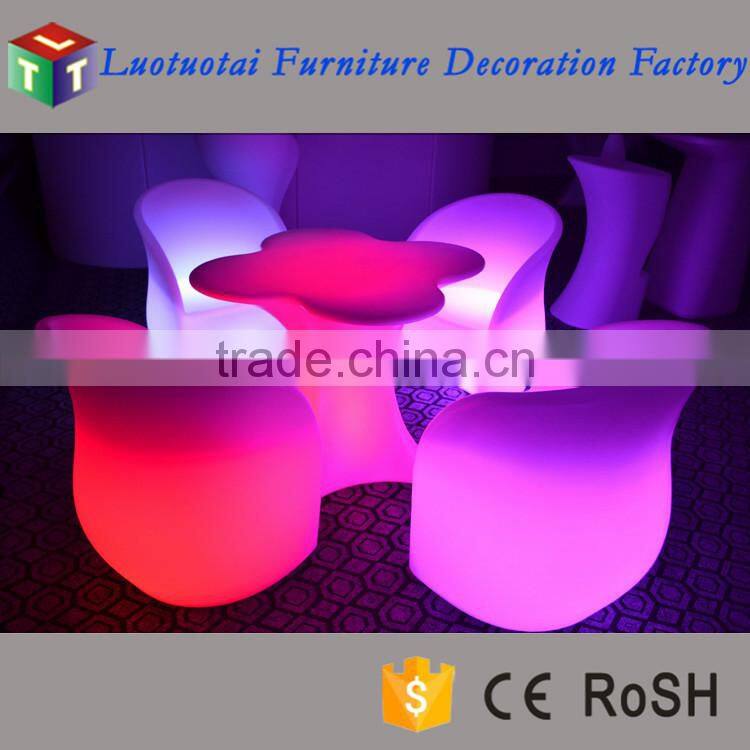 led bar furniture /lighted up glowing 16 color change led bar table
