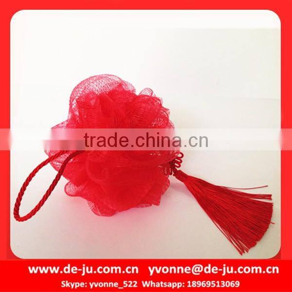Red Lantern Style Chinese Bath Sponge With Red String