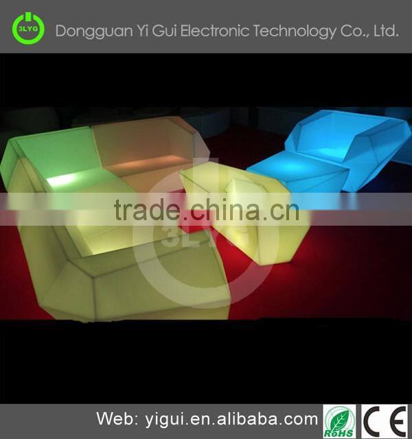 led color changing bar counter and table for party event