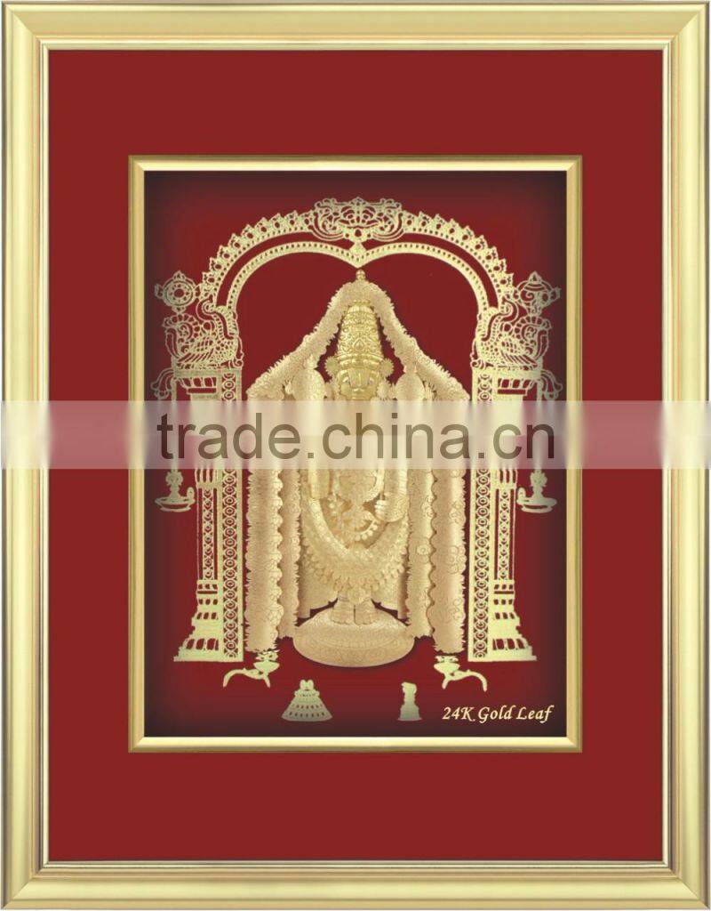 Gold Foil factory cheap price 3d indian god picture