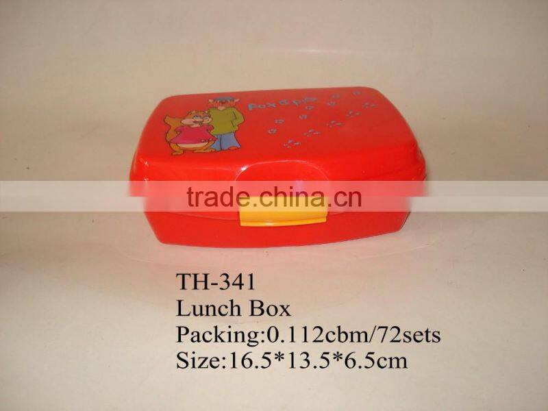 Food grade plastic rectangle square lunch box food container