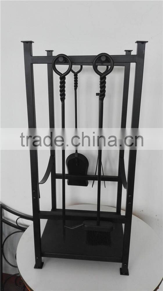 wrought iron Sling Wood Holder