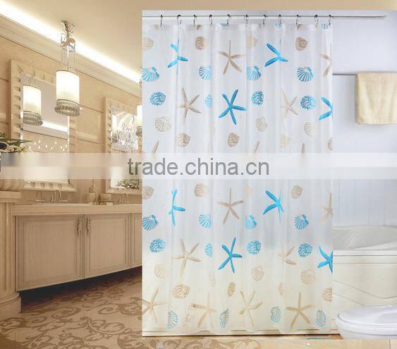 peva curtain shower curtain printed