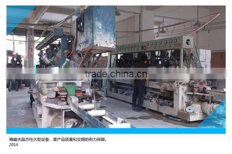 glass bubble pillar with led light for interior decoration