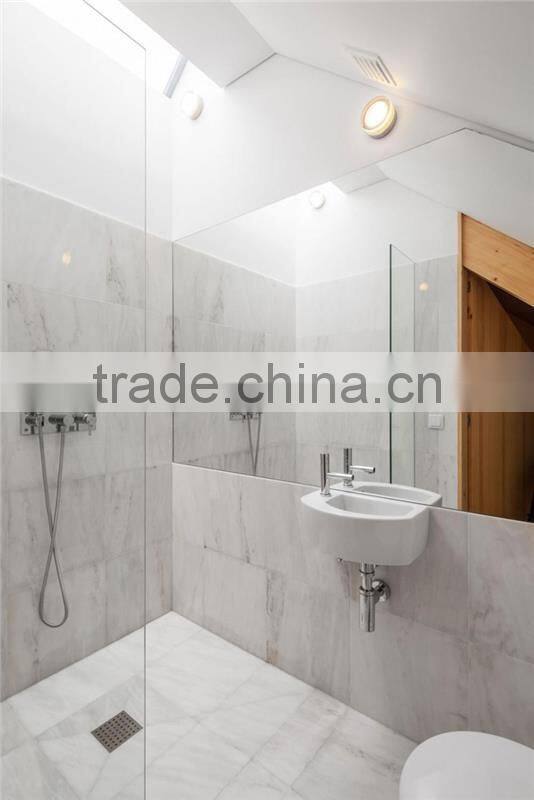Good quality floor decor natural stone white hexagon marble tiles
