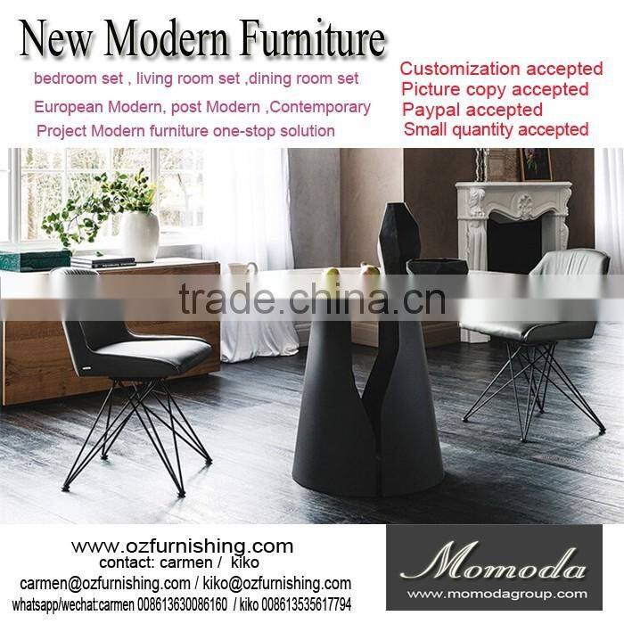 Momoda luxury Italy modern furniture 1PC custom made 8-12 chairs marble top dining table Dubai middle east dining room furniture