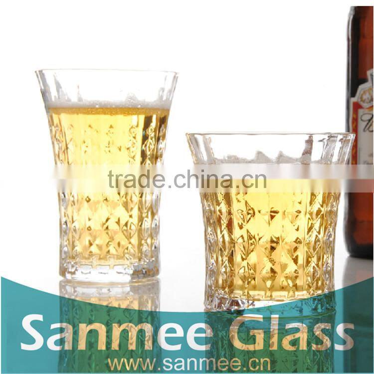 All Kinds of Bar Use Embossed Crystal Red Wine Glass