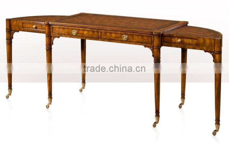 Aesthetic Classic English Designed Fine Handcarved Replica Solid Wood Veneer Console Table BF12-05274e