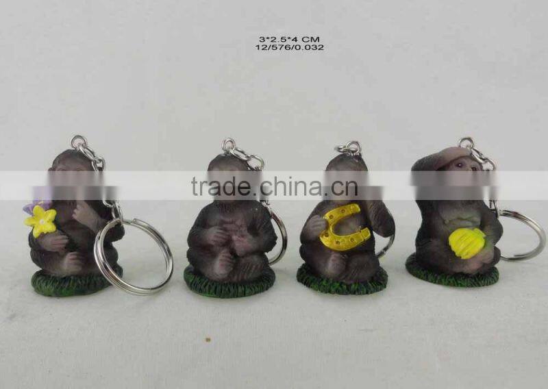 2016 Fashion keychain The 12 russia zodiac monkey keyring