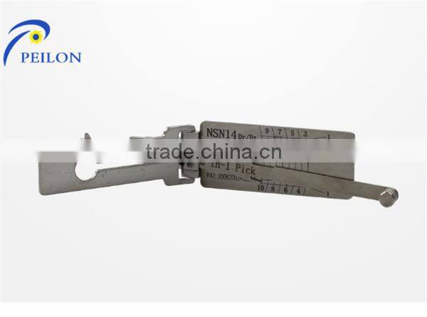 Auto Locksmith Tools LISHI NSN14 2-in-1 Auto Pick and Decoder For Nsn Subaru Locksmith Tools