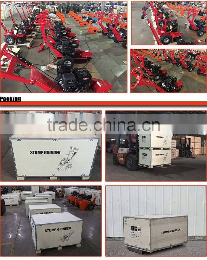 ISO9001 certificate competitive price high efficiency professional new gasoline tree stump grinder for sale