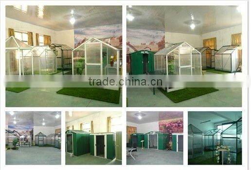 6x8ft aluminum frame green house for home&garden