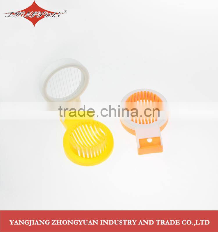 kitchen gadget mini plastic egg slicer with steel wire