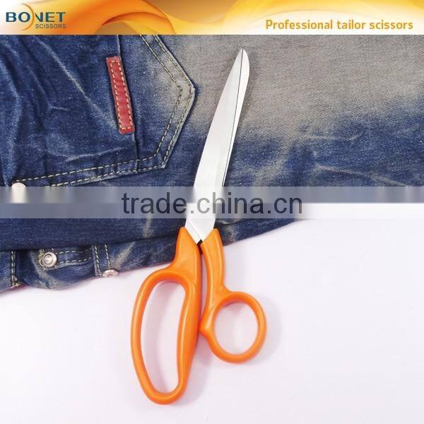 S14015S FDA qualified 9" plastic handle professional tailor different types of scissors