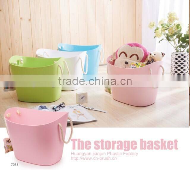 Custom high quality decorative plastic bucket plastic laundry bucket bathroom bucket