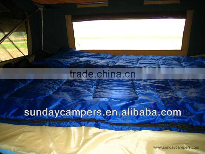 4x4 roof tent stainless steel kitchen Mini camper trailer tent for self-driving travelling