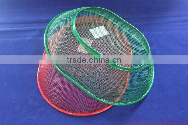 Colorful oval shape food basket, fruit basket, vegetable basket w/stander