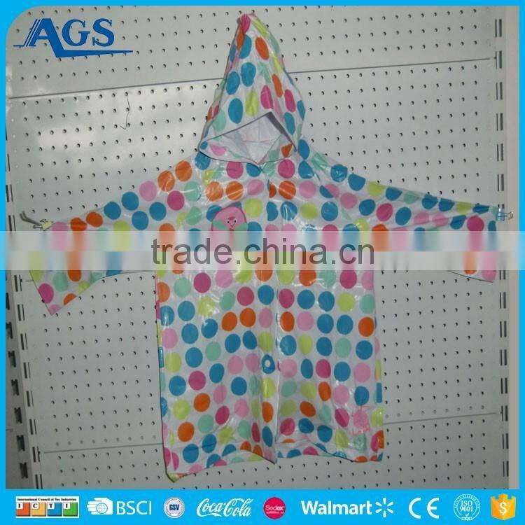 Multi-color fantastic kid funny raincoat