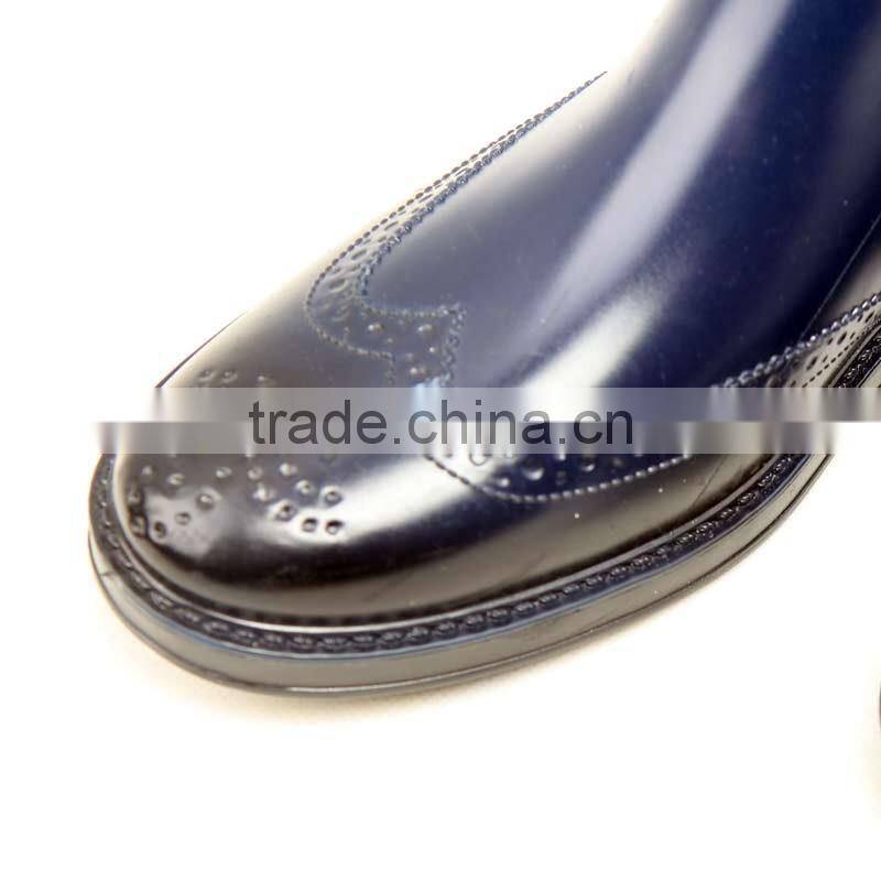 wine navy black brown two color new technology waterproof Chelsea shoes rain boots