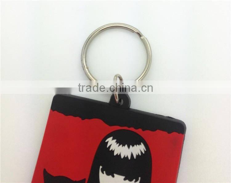 China manufacturer direct sale 2D PVC custom keychain maker