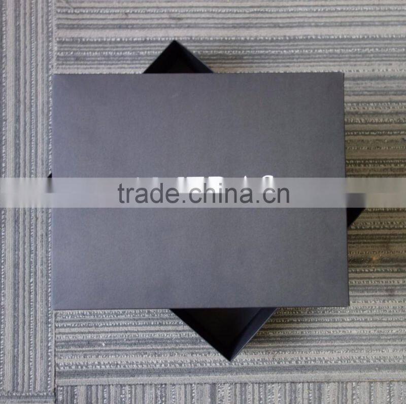 2017 hot sales high quality black cardboard paper gift boxes packaging boxes