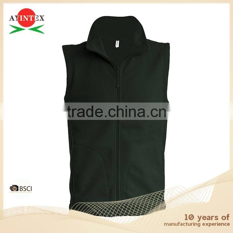 Manufacturer Men's polar fleece sleeveless vest