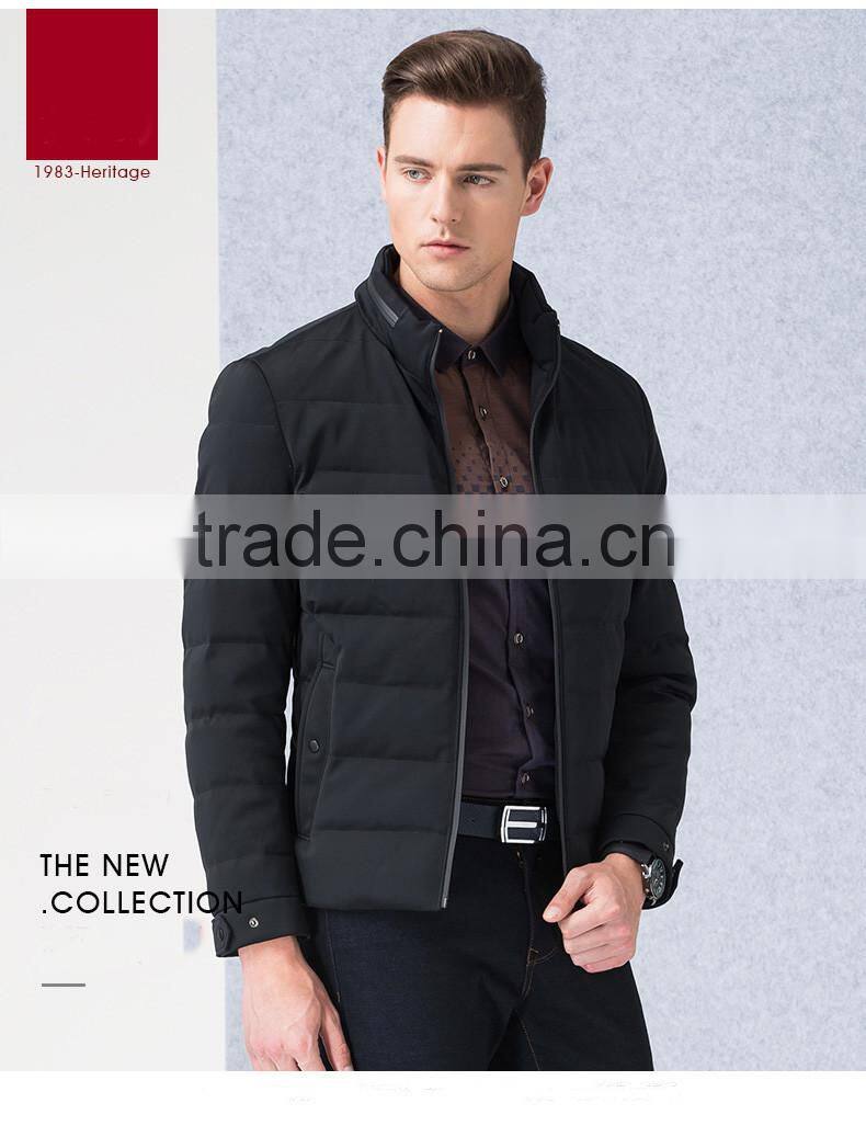 Men Stand Collar Fashion Slim Lightweight Warm Quilting Padded jacket