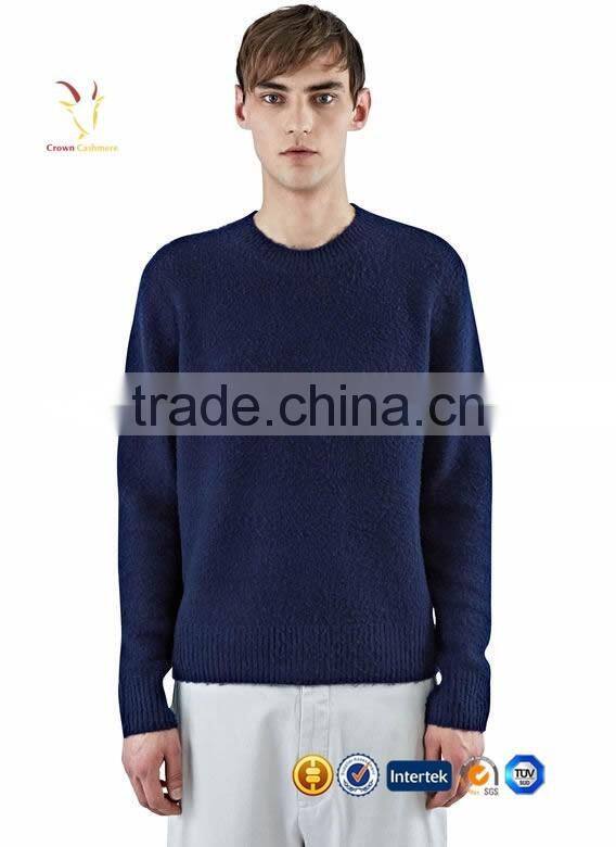 Woven Men Cotton Pure Cashmere Sweater for Man