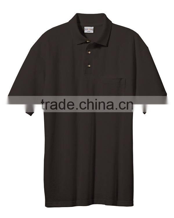 Blank pilot 100 cotton blue collar white t shirt