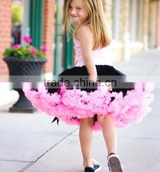 Adorable baby boutique clothing princess ballet tutu fluffy pettiskirt girls smcoked ruffle chiffon boutique skirt