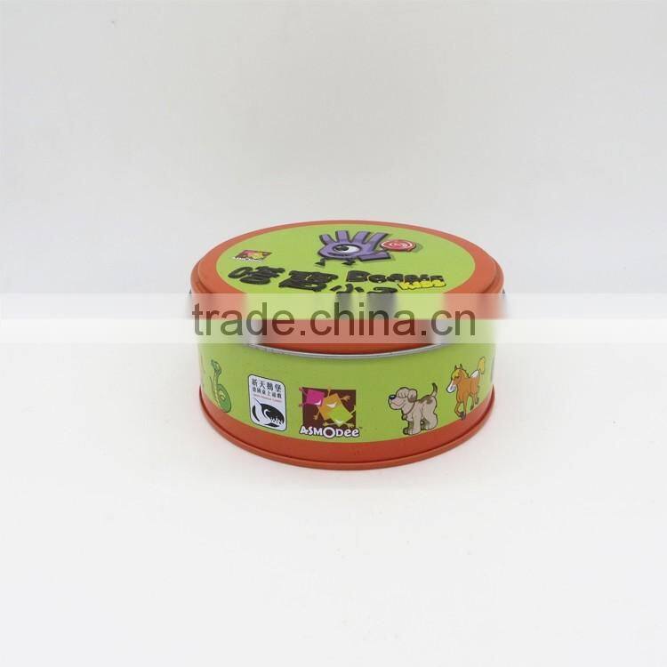 chinese factory new design printing round tin box