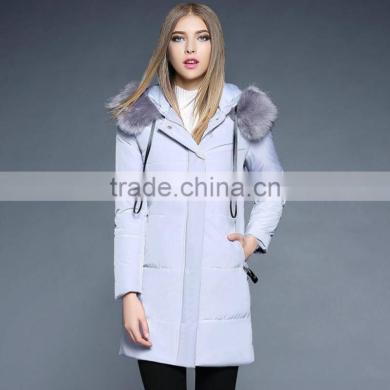 2016 latest designs lady formal black stripe winter women's coat for ladies