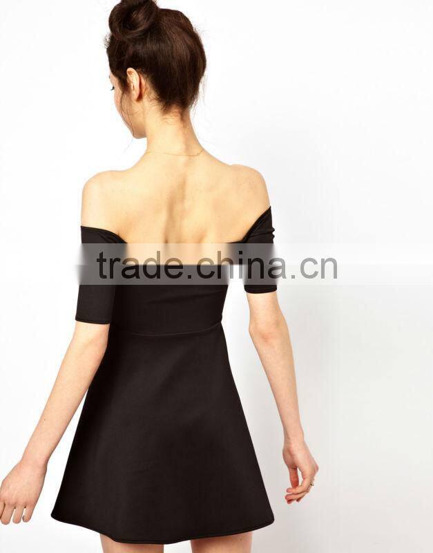 Off The Shoulder Skater Dress