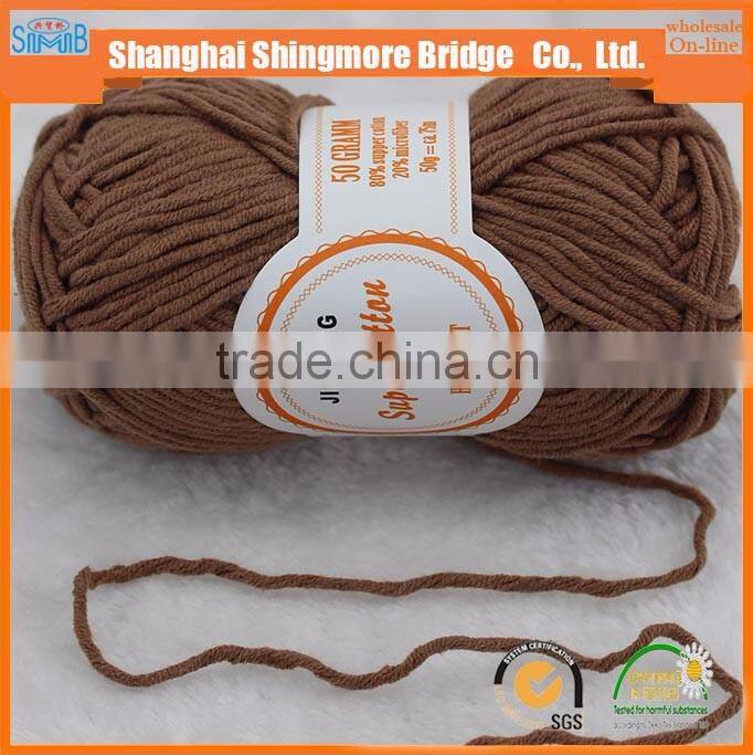 Online shopping knitting yarns china factory best price wholesale 60% cotton 40%acrylic blended yarn 1/1.5Nm combed cotton yarn