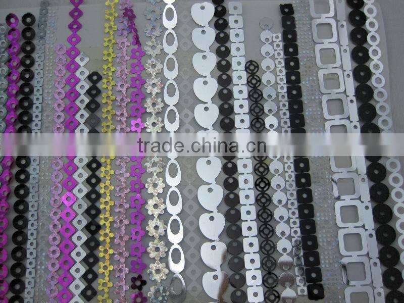 Pet sequins Chain for embroider machine garments accessories