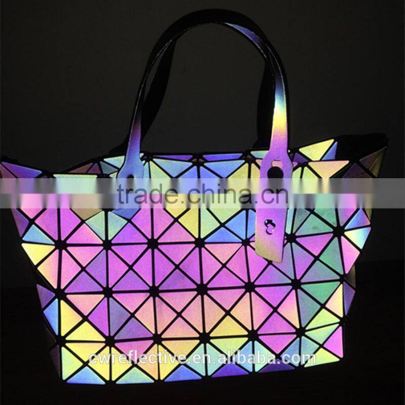 2017 fashionable lady color intrigue 3M reflective bag