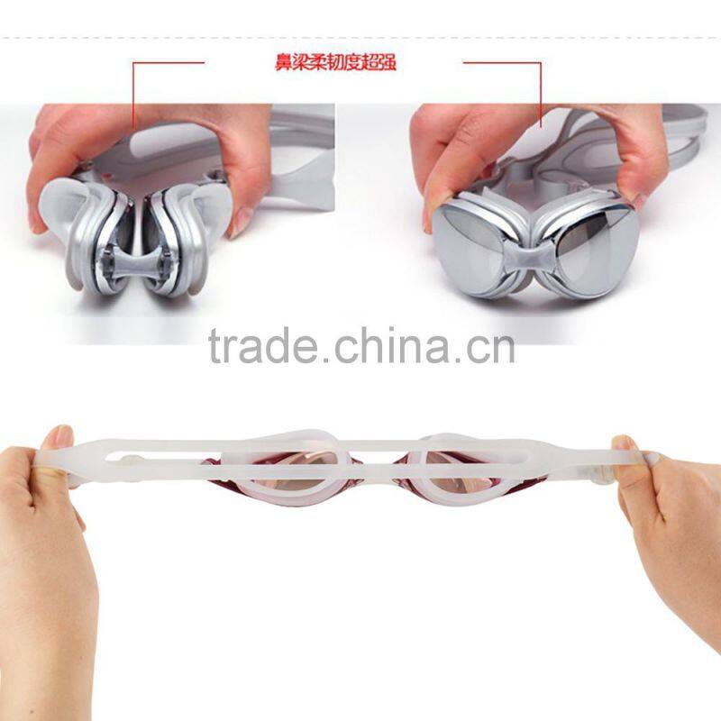 2017 Hot Sale Adjustable Waterproof Anti Fog UV Adults Professional Diving Swimming Glasses Eyewear Swim goggles