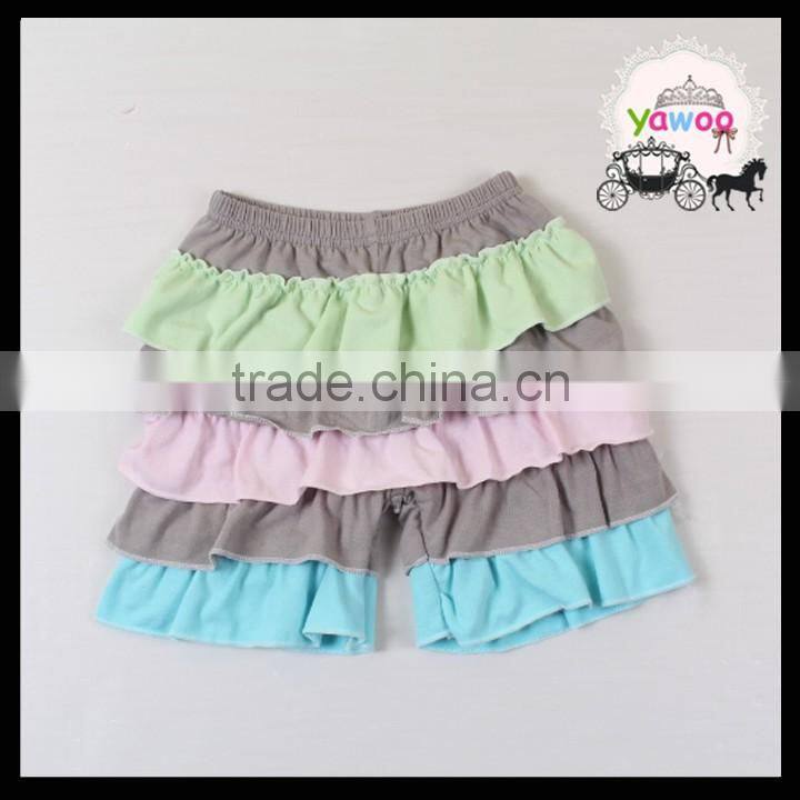 Latest fashion design little girls denim jeans shorts with belt popular broken hole style wholesale store buttons stylish shorts