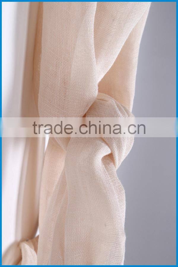 High quality solid colour lady's fashionable linen scarf