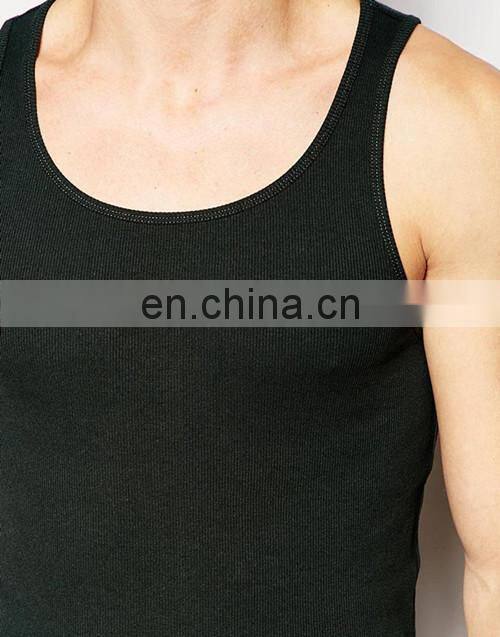 2017 China Manufacturer Wholesale Plain Gym Stringer Men's Tank Top
