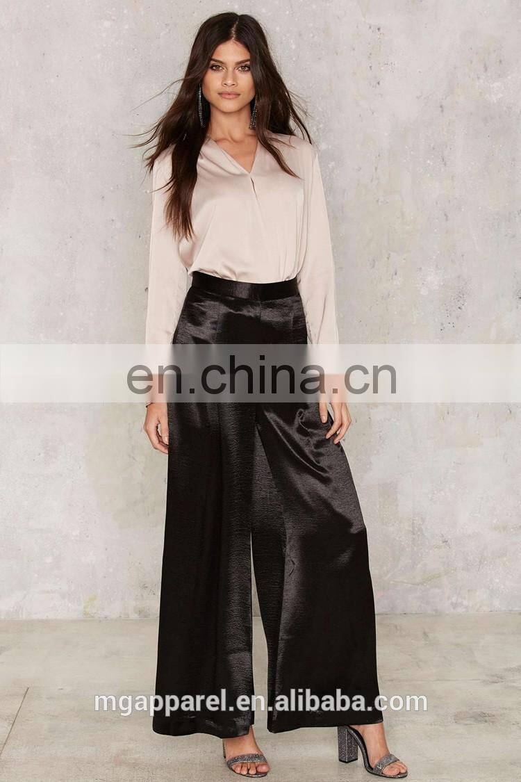 New models blouses fashion designs satin blouses for women