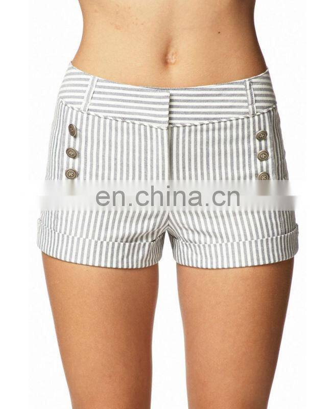 CHEFON Railroad Stripe Matilot Shorts CSS0145