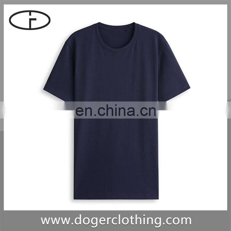 Navy color mens combed cotton tshirts good quality