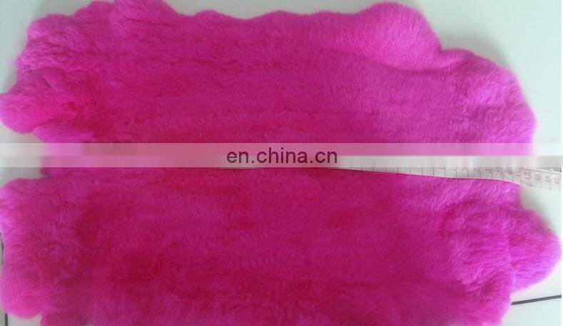 100% Natural Rex Rabbit Fur Skin Dyed Rex Rabbit Fur Pelt From China