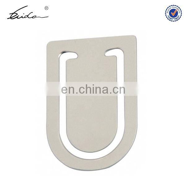 round printed logo metal stick book page marker with crystal