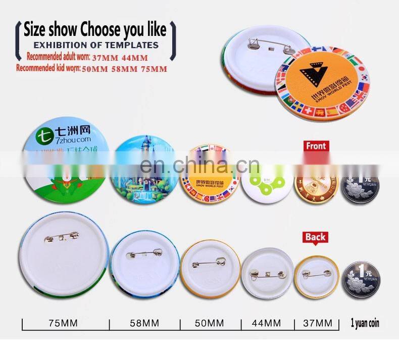 Tin Button Badge With Safety Pin,Cheap Pin Badges,Metal Badge Set