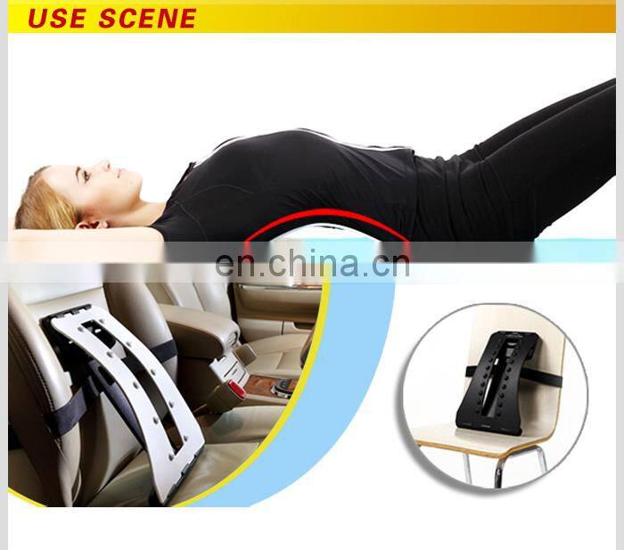 Flat magic back support with NBR pad ,plastic back support ,lumbar back support