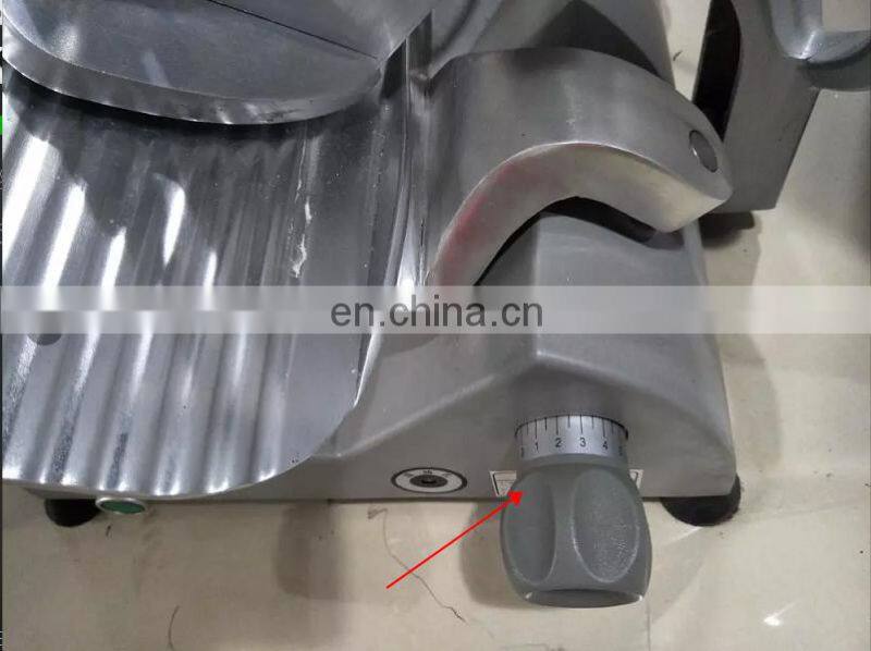 Electric Automatic Commercial Frozen Meat Pork Beef Slicer Slicing Cutting Machine